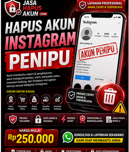 Hapus Akun Instagram Penipu